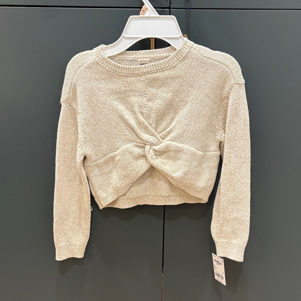 OshKosh B'gosh Cream Knotted Sweater